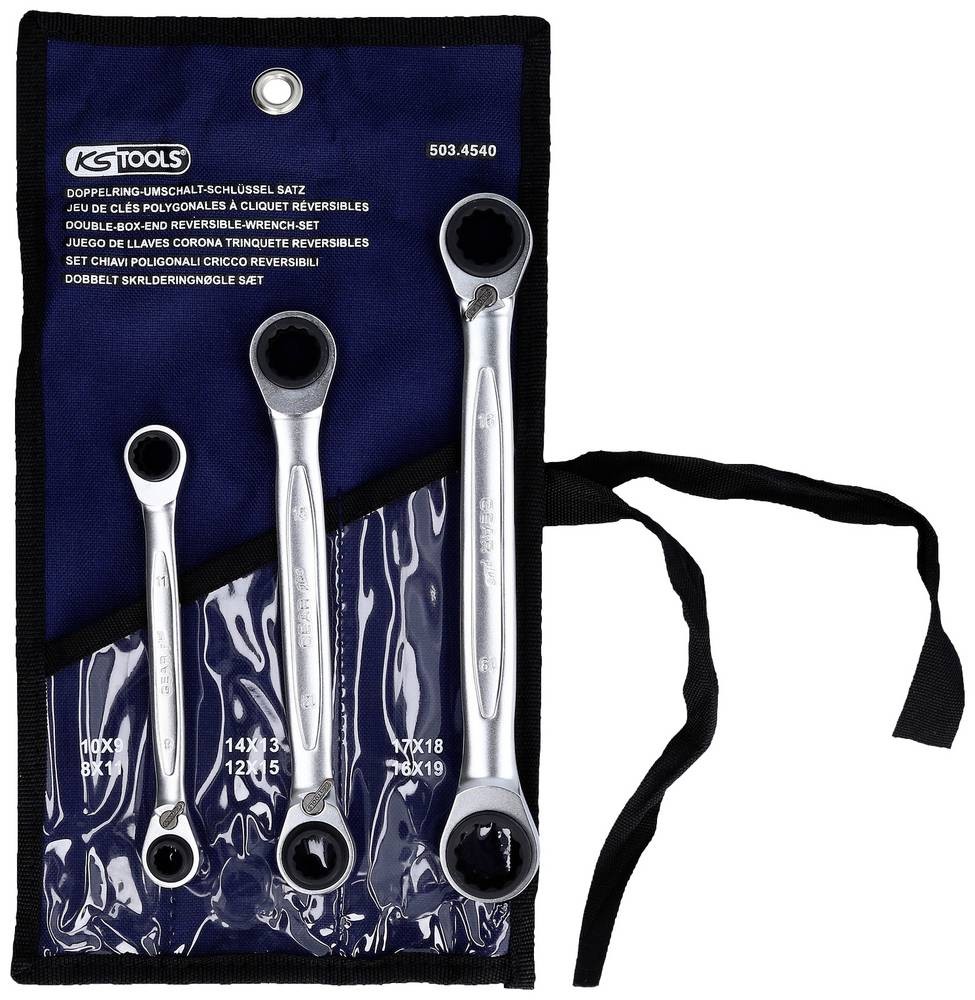 KS Tools 503.4540 503.4540 Ringschlüssel-Satz 3teilig Schlü