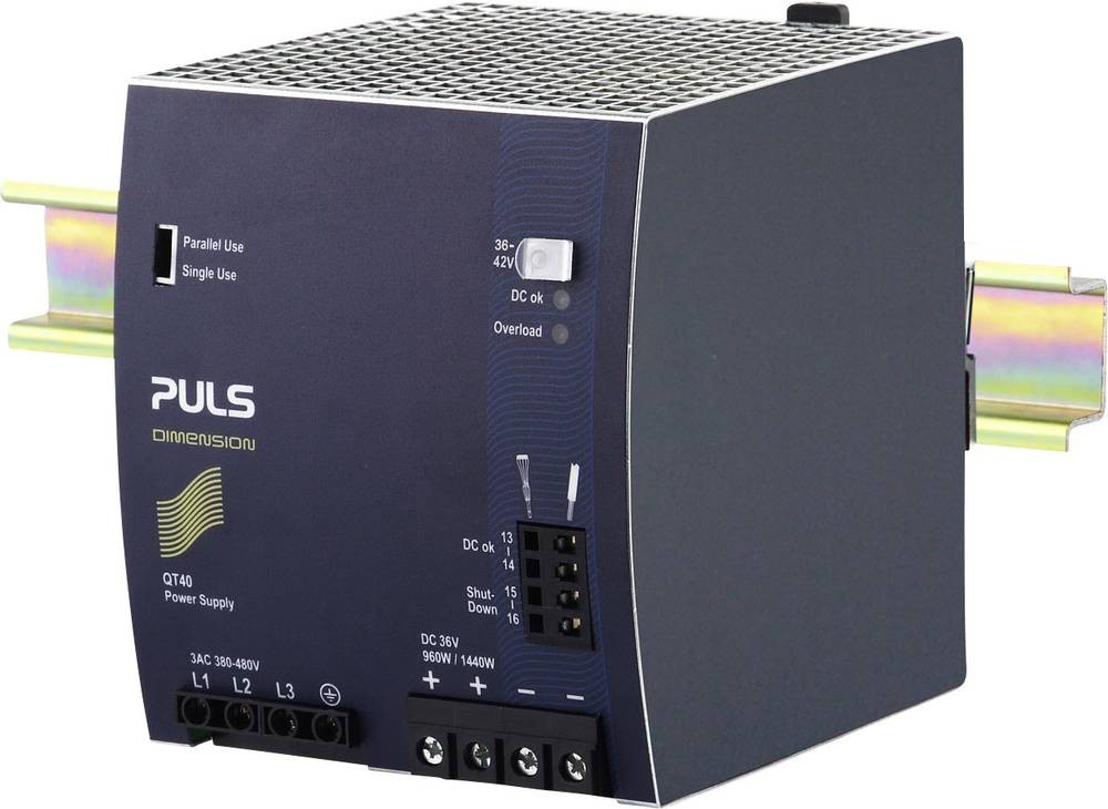 PULS QT40.361 Hutschienen-Chargeur (DIN-Rail) 26.7A 960W Inhalt 1 pc(