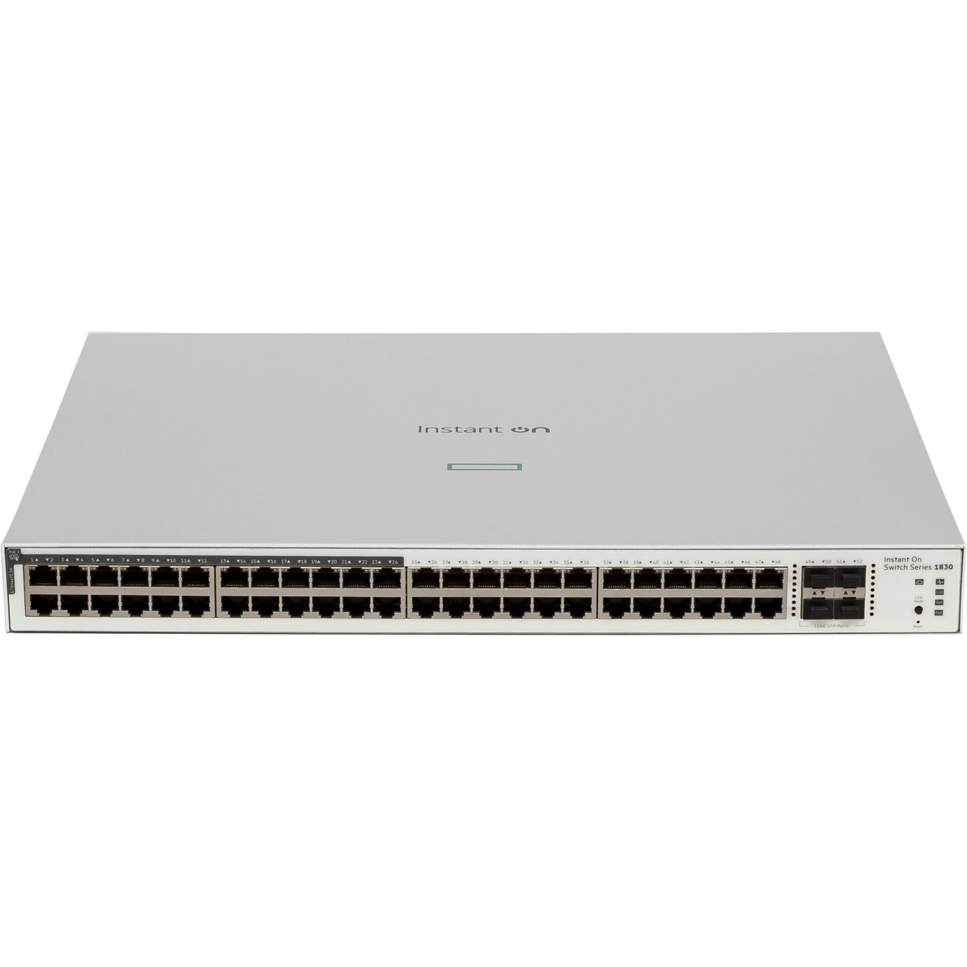 HPE Networking Instant On 1830 48G 24p PoE 4SFP 370W Switch Klasse 4