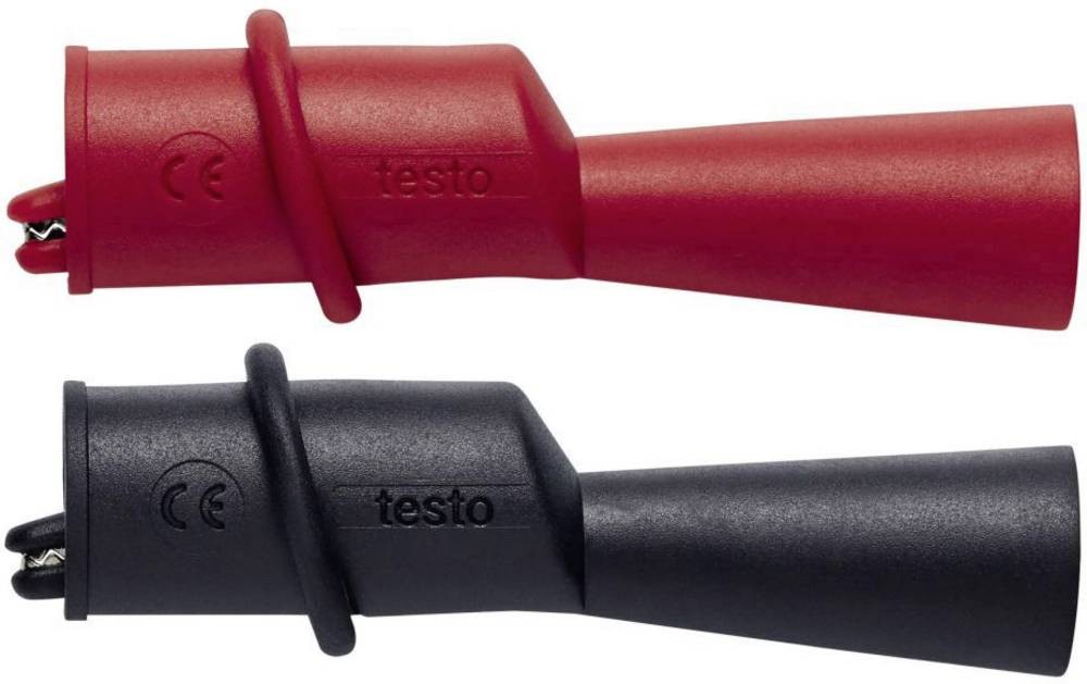 Testo 0590 0009 Krokodilklemmen-Set Schrauben CAT III 1000 V, CAT IV