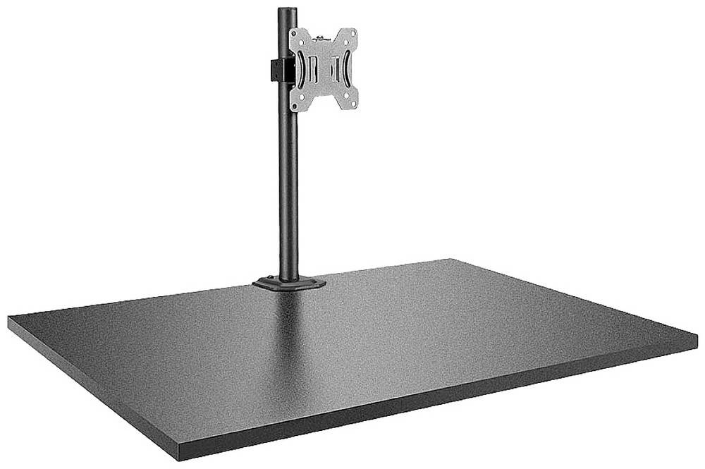 Lindy Single Display Short Bracket with Pole and Desk Clamp - Lindy
