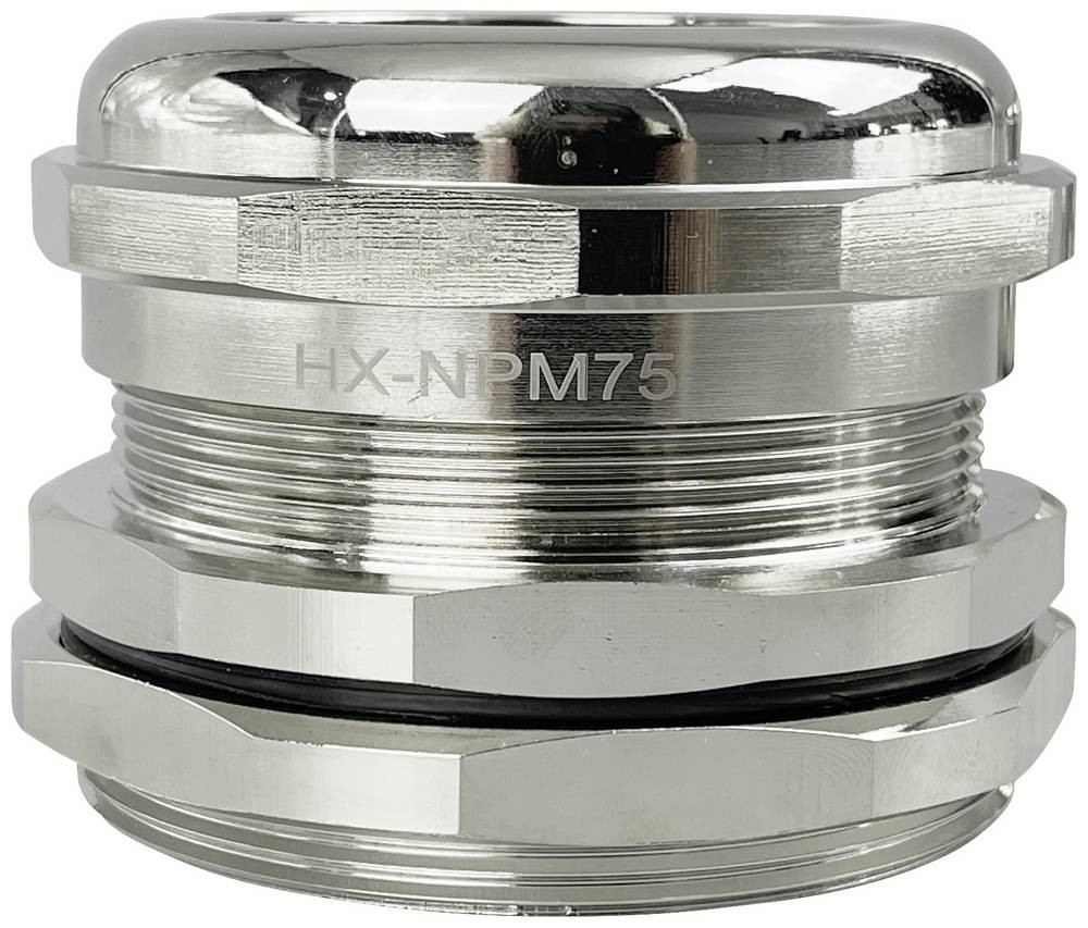 TRU COMPONENTS TC-10302864 Kabelverschraubung M75 Messing (vernickelt)
