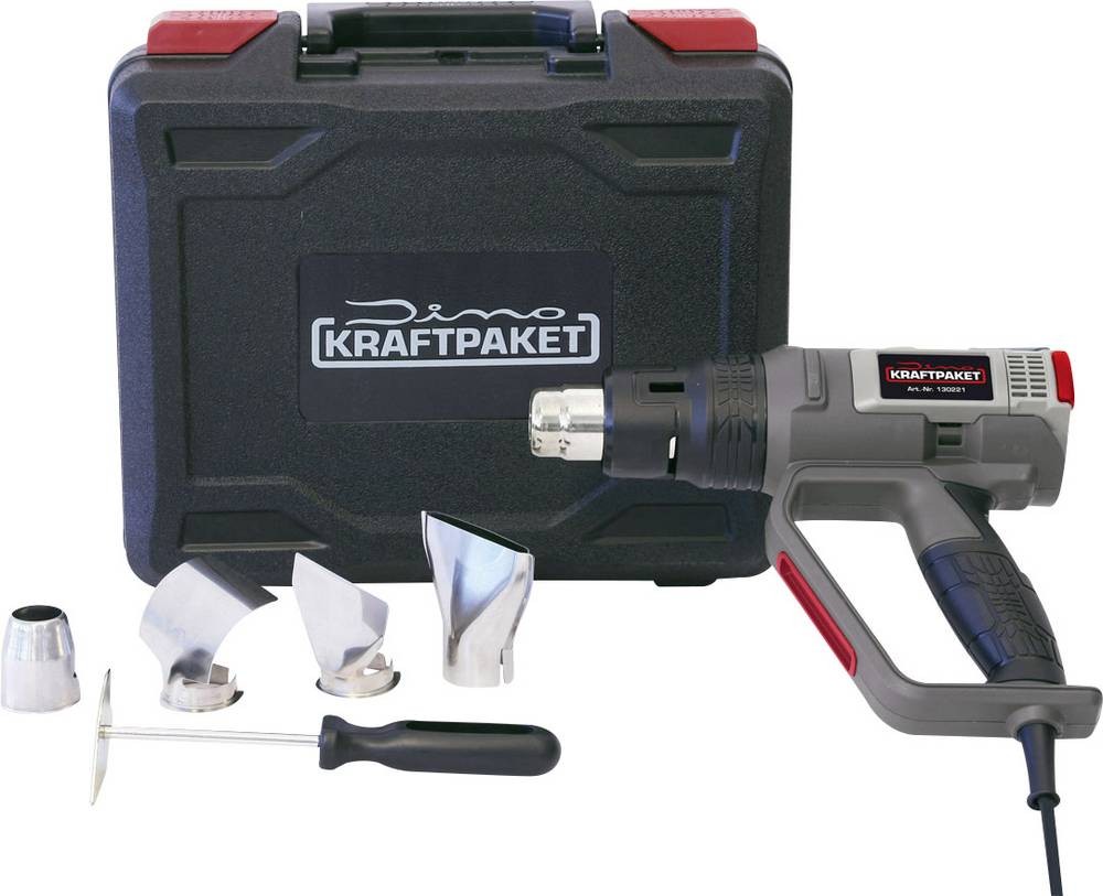 Dino KRAFTPAKET 130221 KRAFTPAKET PROFI 2000W 50-650°C air chaudgebl