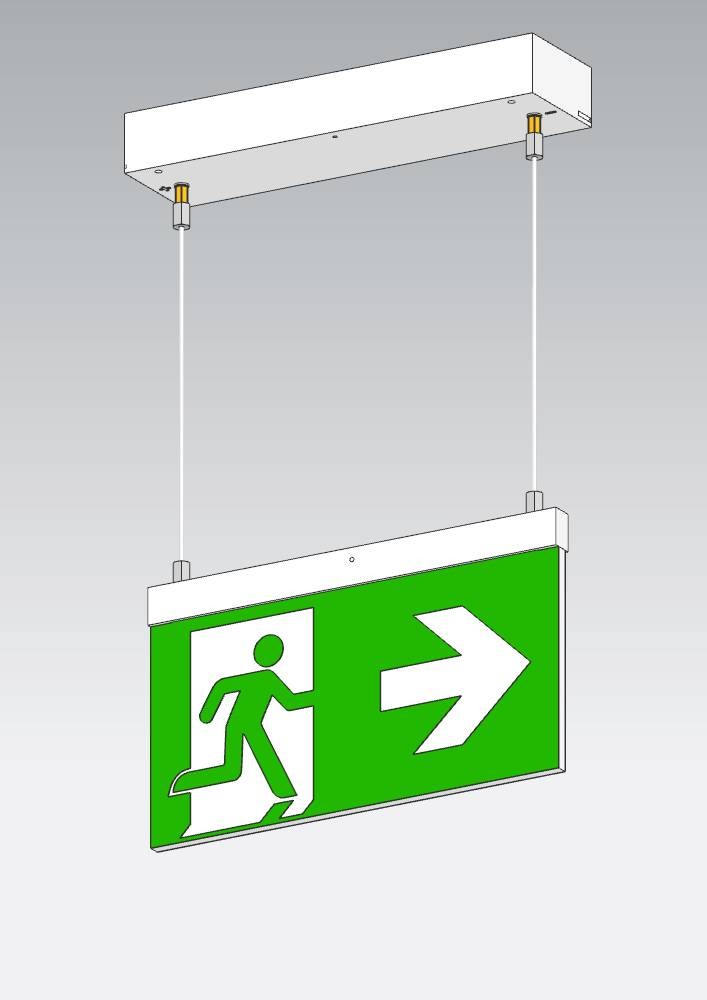 Beltrona MEXM82504 LED Fluchtweg-Notbeleuchtung Kettenmontage