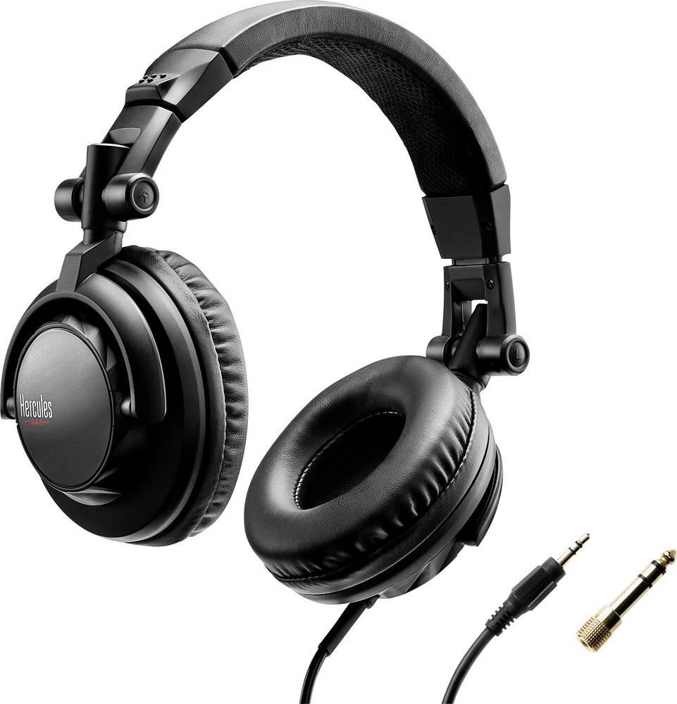 Hercules HDP DJ45 Over Ear Kopfhörer kabelgebunden Schwarz Faltbar DJ