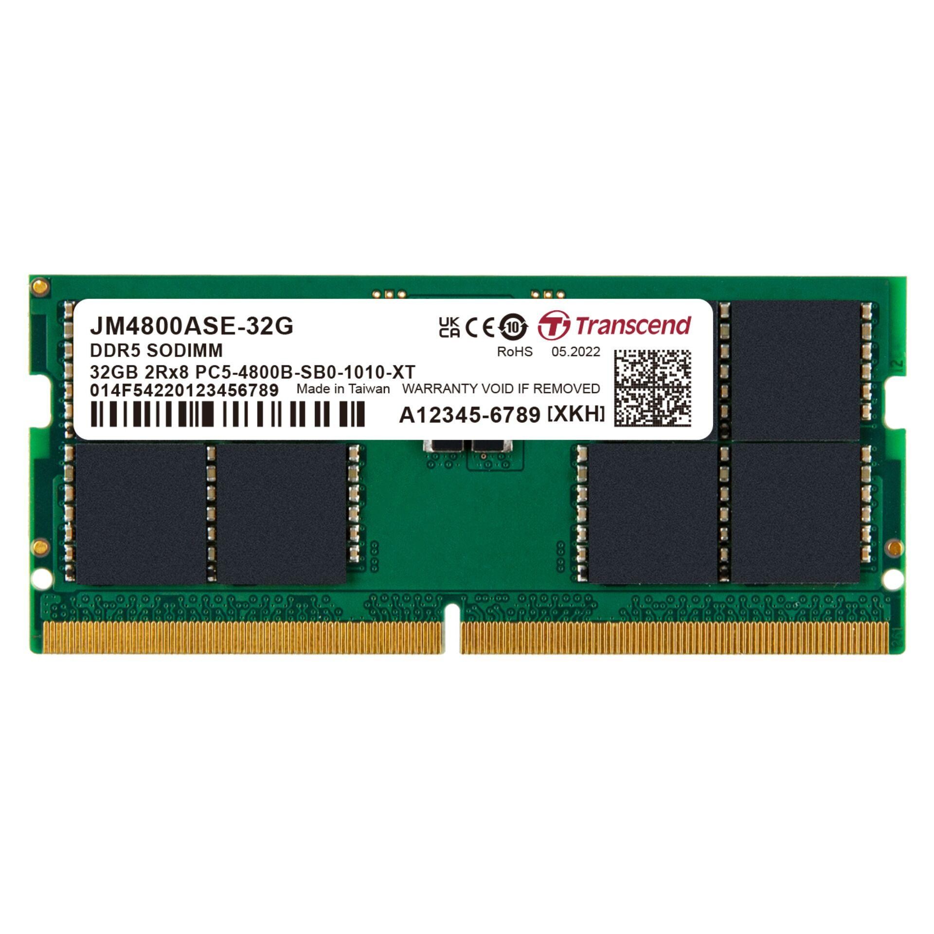 Transcend JetRam JM4800ASE-32G memory module 32 GB 1 x 32 GB DDR5 -