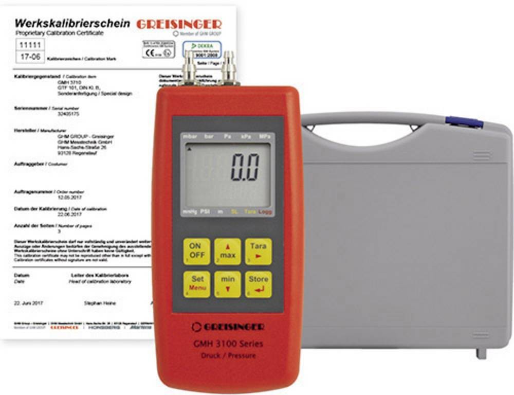Greisinger GMH3161-12-WPD5 Druck-Messgerät kalibriert (ISO)