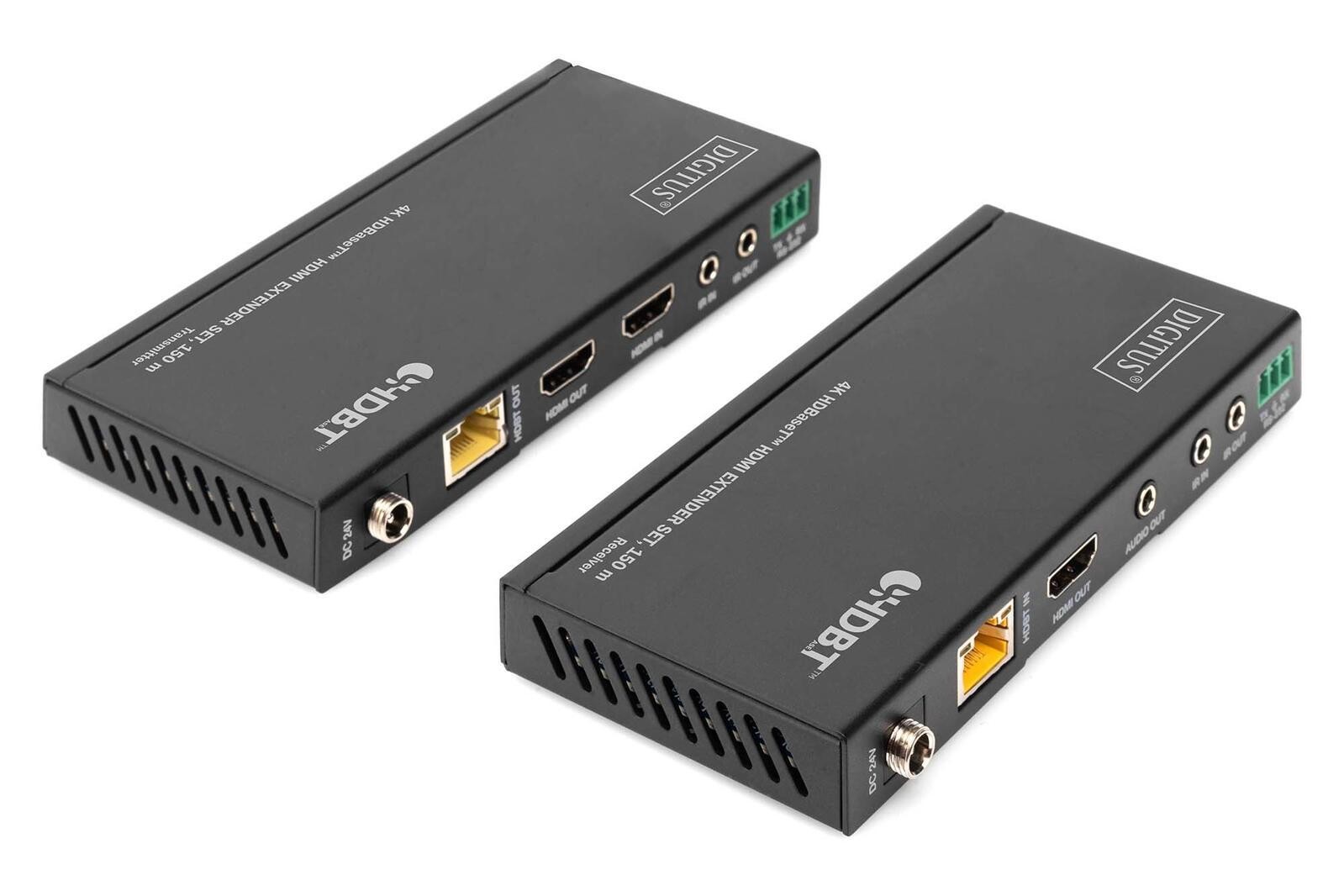 Digitus 4K HDBaseT HDMI extender set, 150 m - Digitus 4K HDBaseT