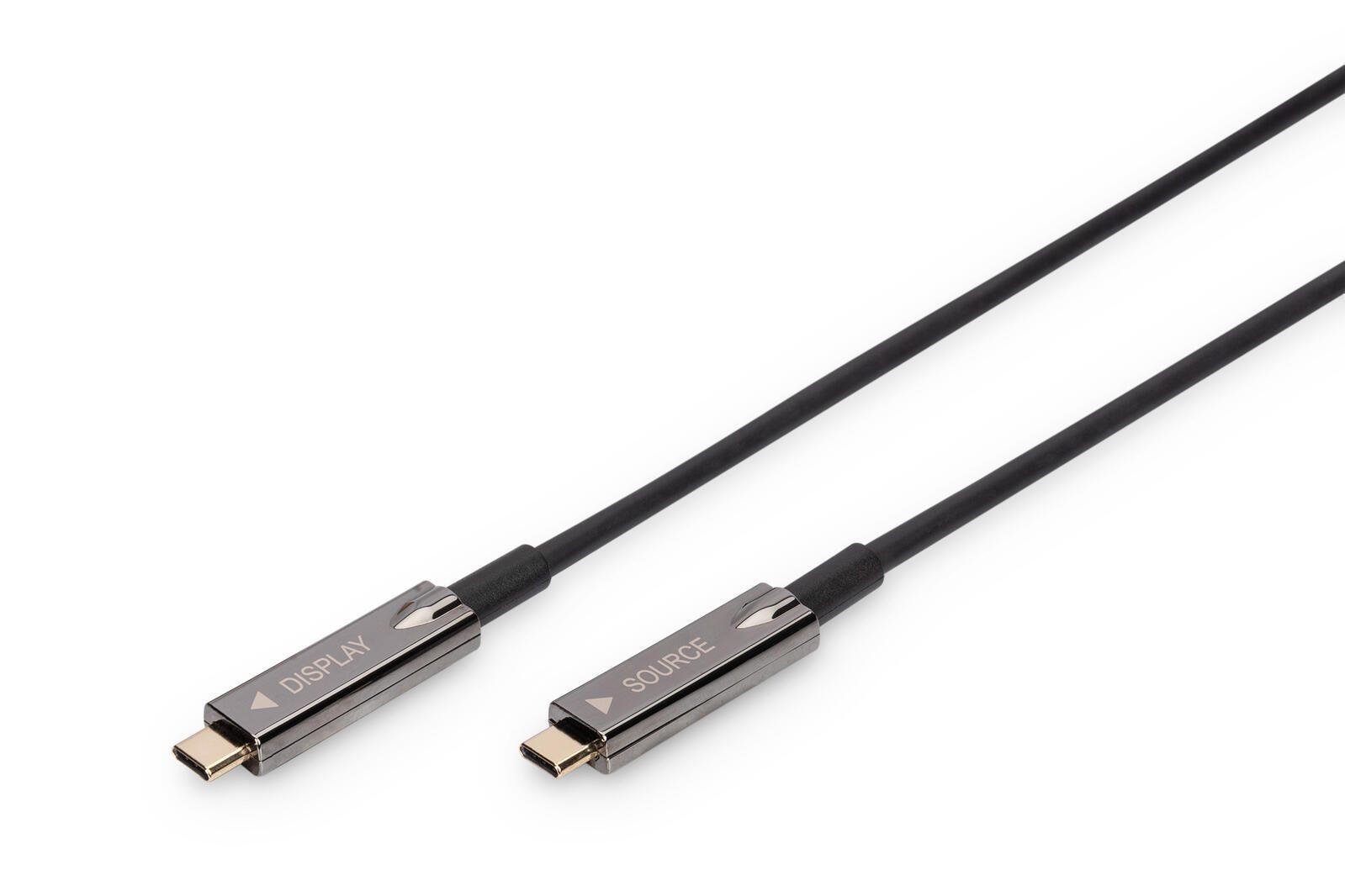 DIGITUS USB 3.1 Kabel Typ C -C St/St AOC Hybrid 4K 60Hz 20m