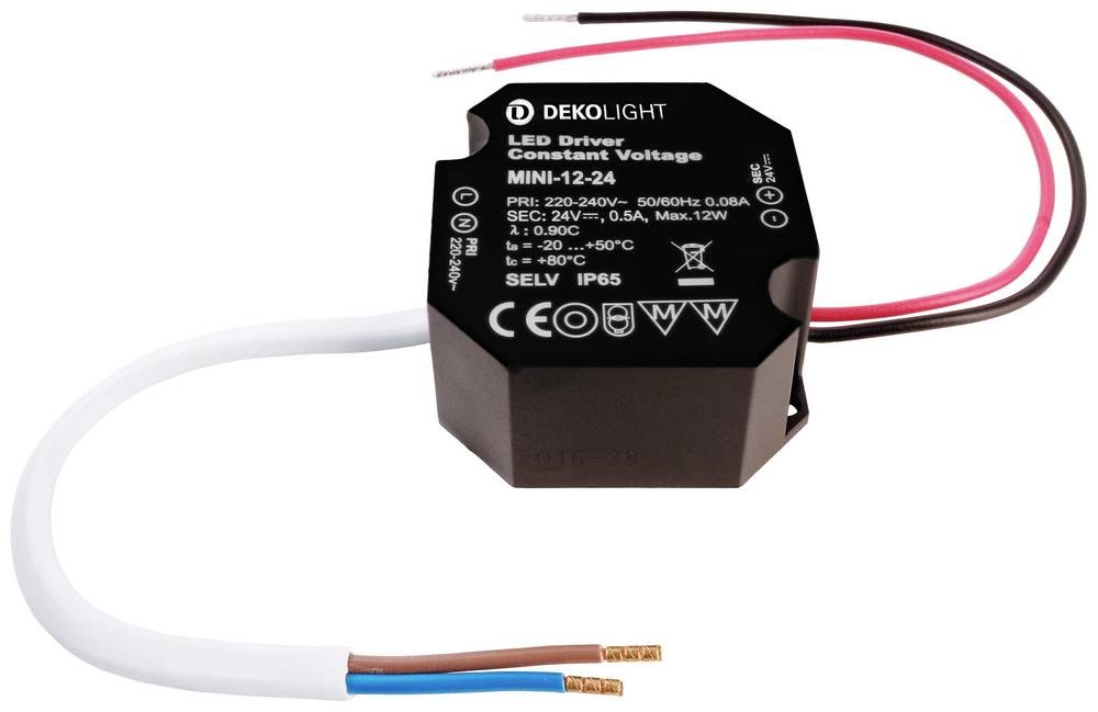 Deko Light OCTO, CV, Mini 24V/12W LED-Treiber Konstantspannung 12W 0 -