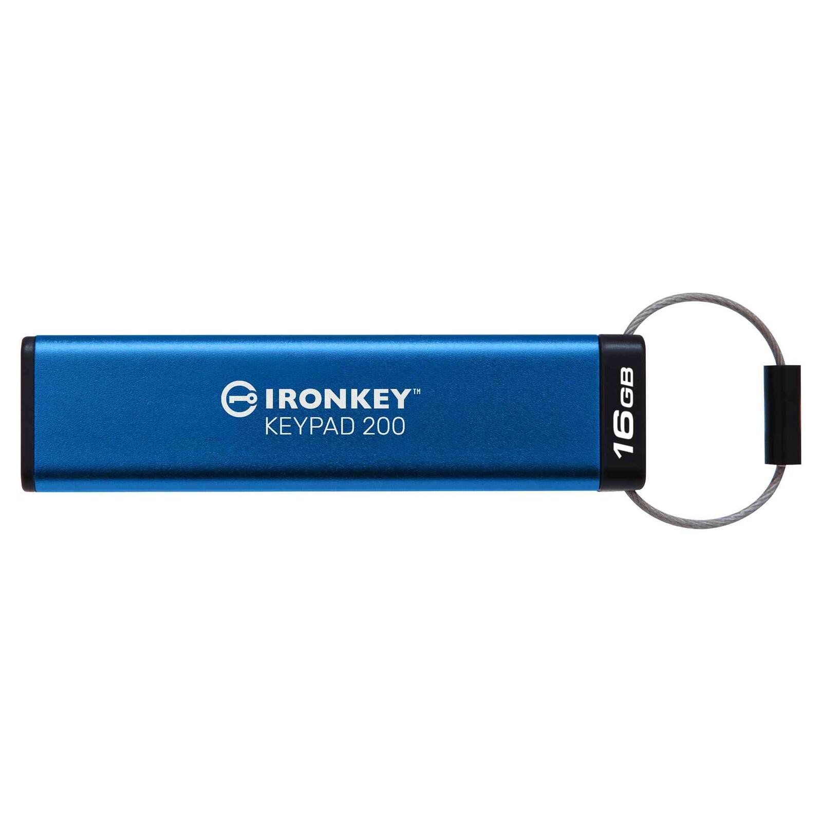 Kingston Technology IronKey 16GB Keypad 200, FIPS 140-3 Lvl 3 AES-256