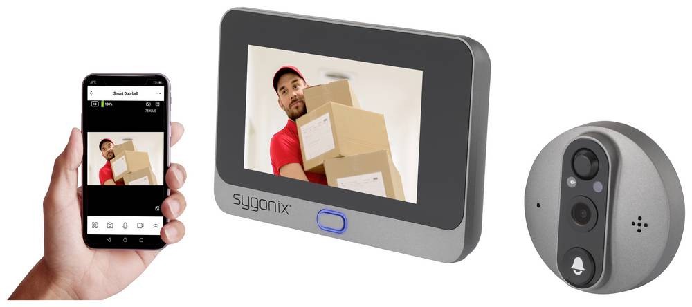 Sygonix IP-Video-Türsprechanlage WiFi caméra, Video-Inneneinheit