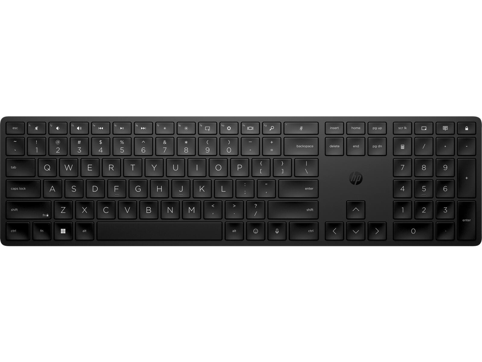 HP 450 Kabellos Tastatur Deutsch, QWERTZ Schwarz