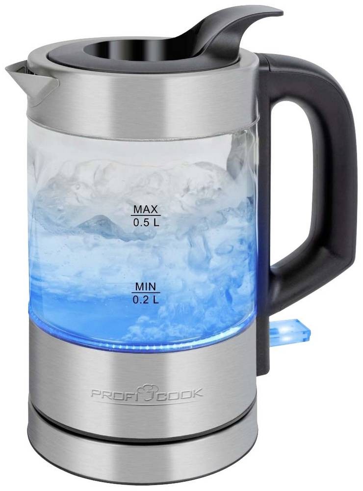 ProfiCook PC-WKS 1228 G electric kettle 0.5 L 1100 W Stainless steel,