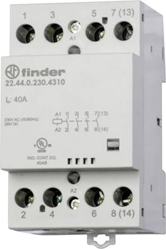 Finder 22.44.0.024.4410 Installationsschütz 4 Öffner 440 V/AC 1 pc(