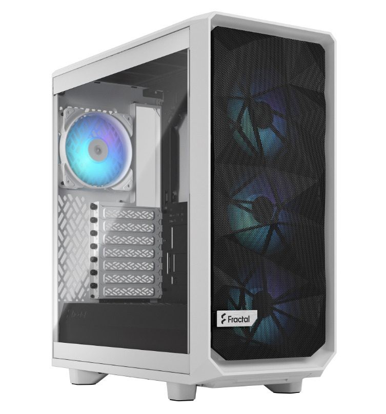 Midi Fractal Design Meshify 2 Compact RGB White TG Clear Tint Gaming