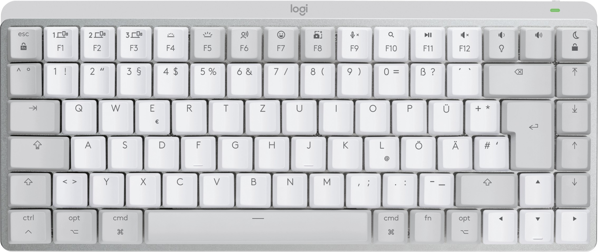 Logitech MX Mechanical Mini for Mac Minimalist Kabellos Tastatur