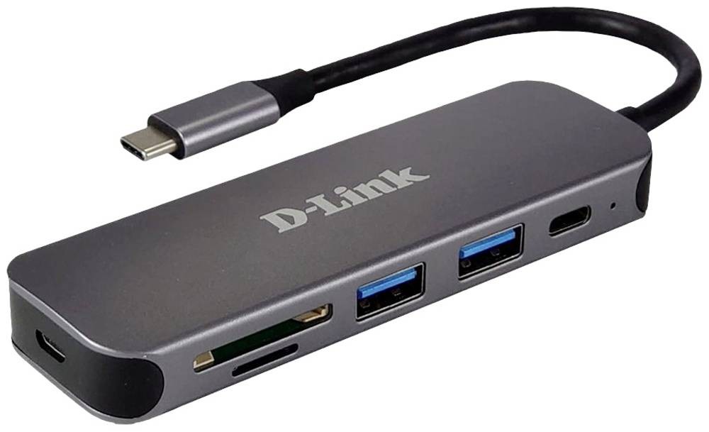 D-Link 5-in-1 USB-C Hub with Card Reader DUB-2325 - D-Link 5-in-1 USB-