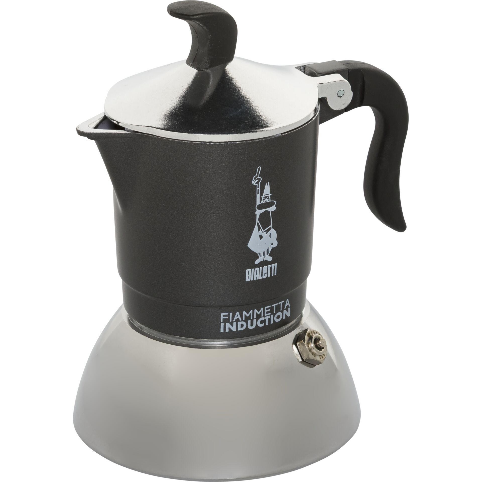 Bialetti Fiammetta Induction Moka pot 0.13 L Grey, Silver - Bialetti
