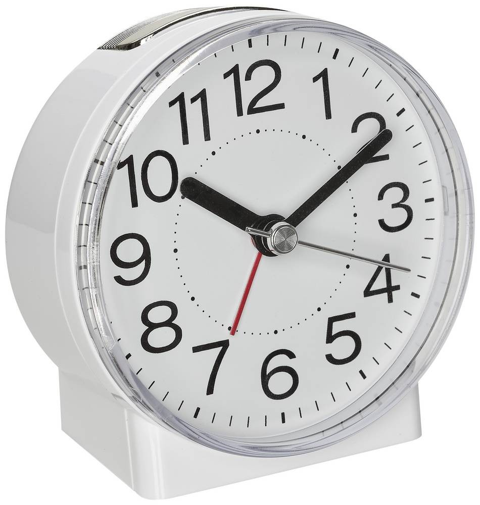 TFA Dostmann 60.1037.02 Quarz alarm clock white Alarmzeiten 1