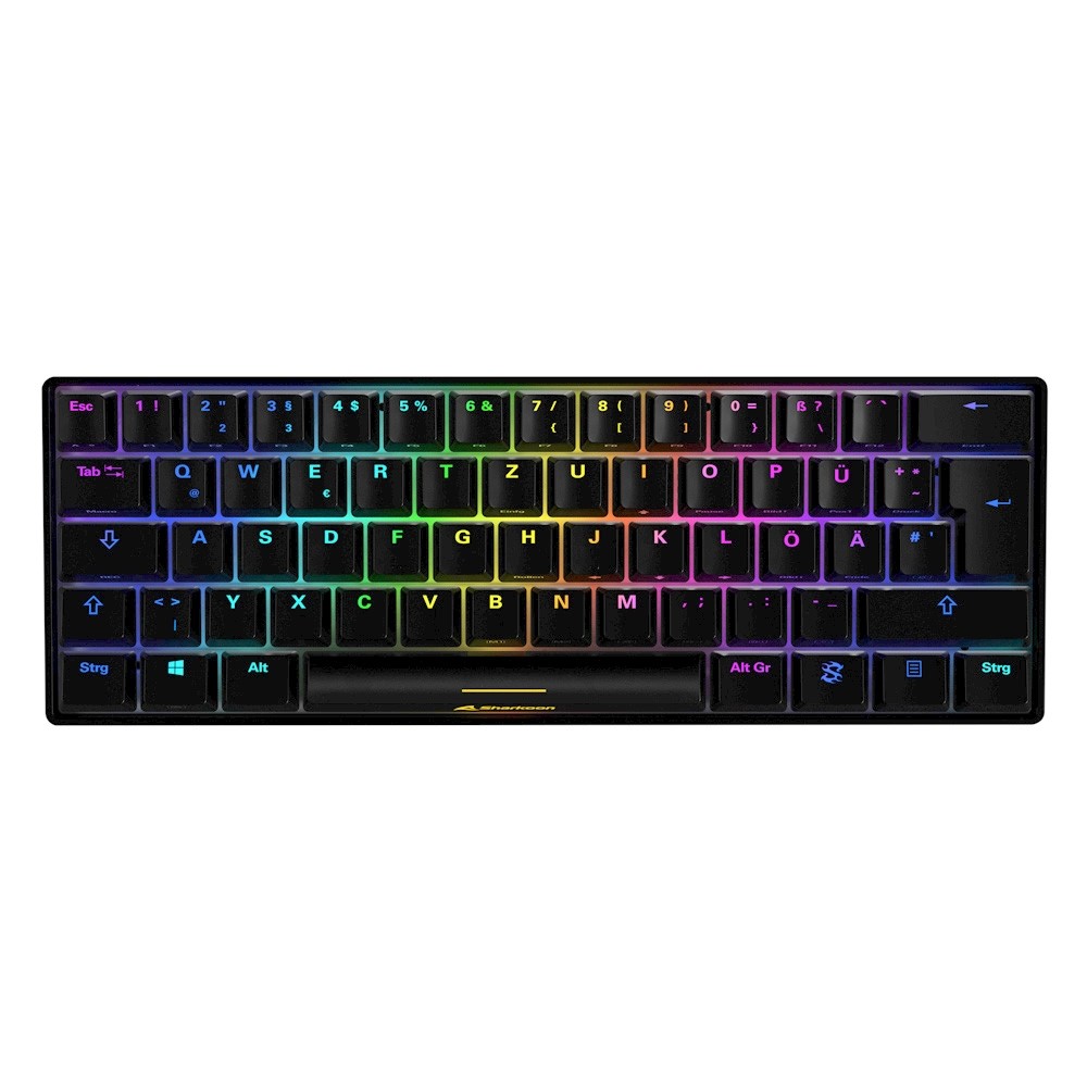 Sharkoon SKILLER SGK50 S4 Gaming Tastatur mit roten Switches - 60 %