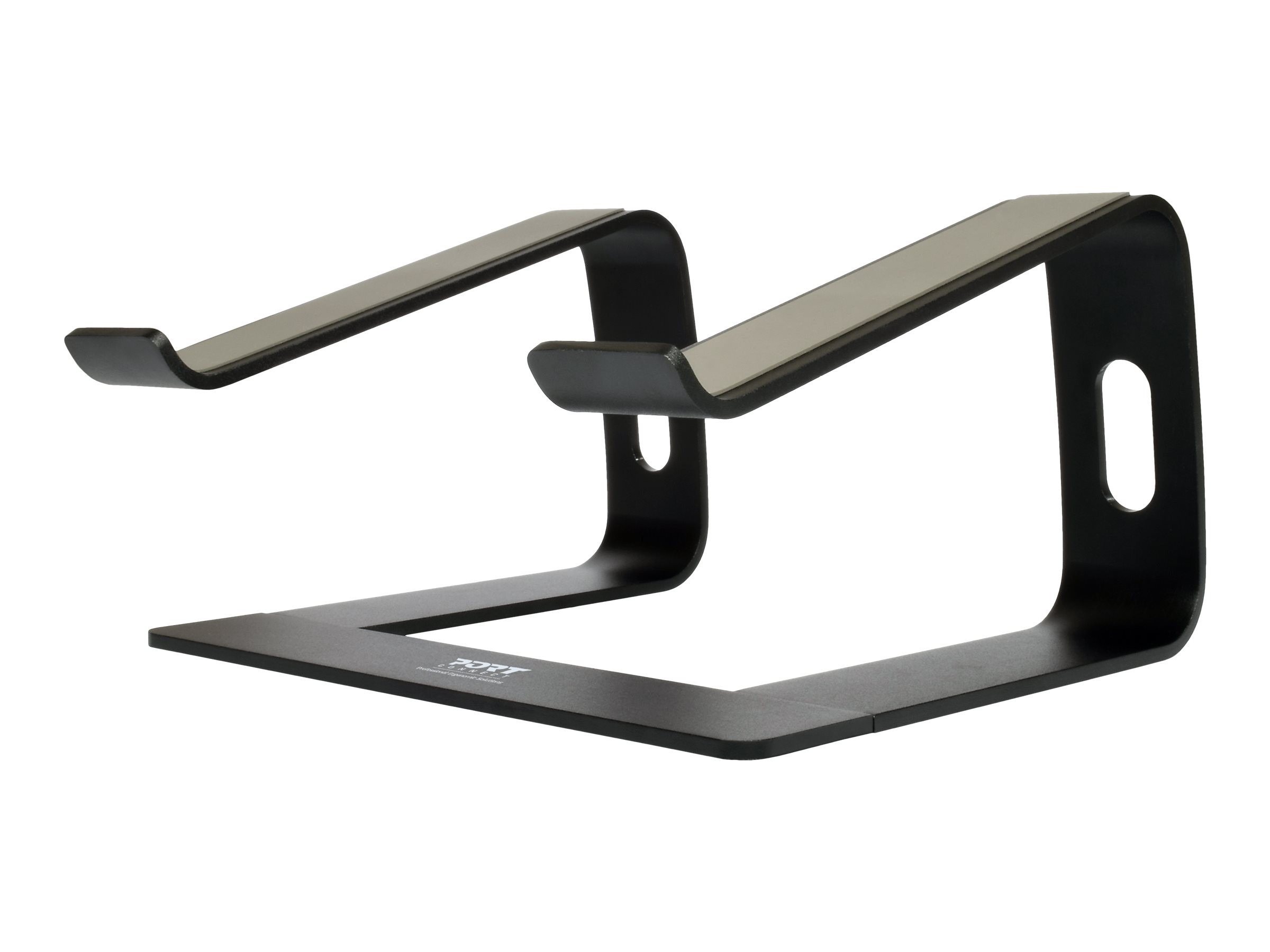 Port Designs 901103 notebook stand Aluminium, Black 39.6 cm (15.6") -