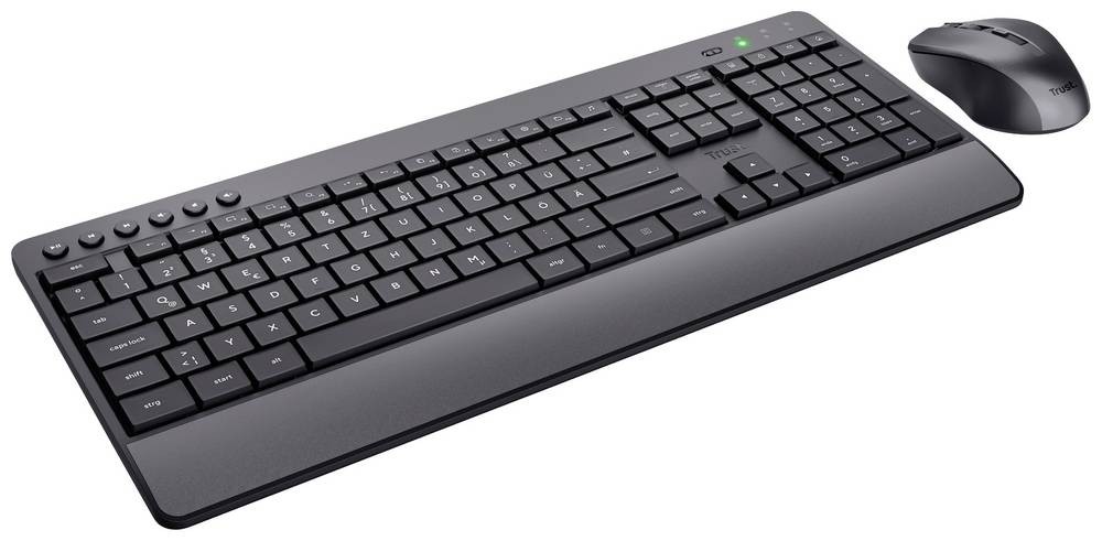 Trust Trezo Comfort Eco Funk Tastatur, Maus-Set Spritzwassergeschü