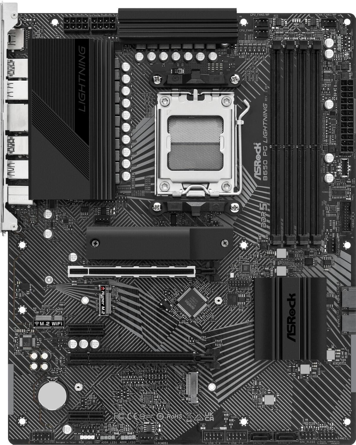 Asrock B650 PG Lightning AMD B650 Socket AM5 ATX - Asrock B650 PG