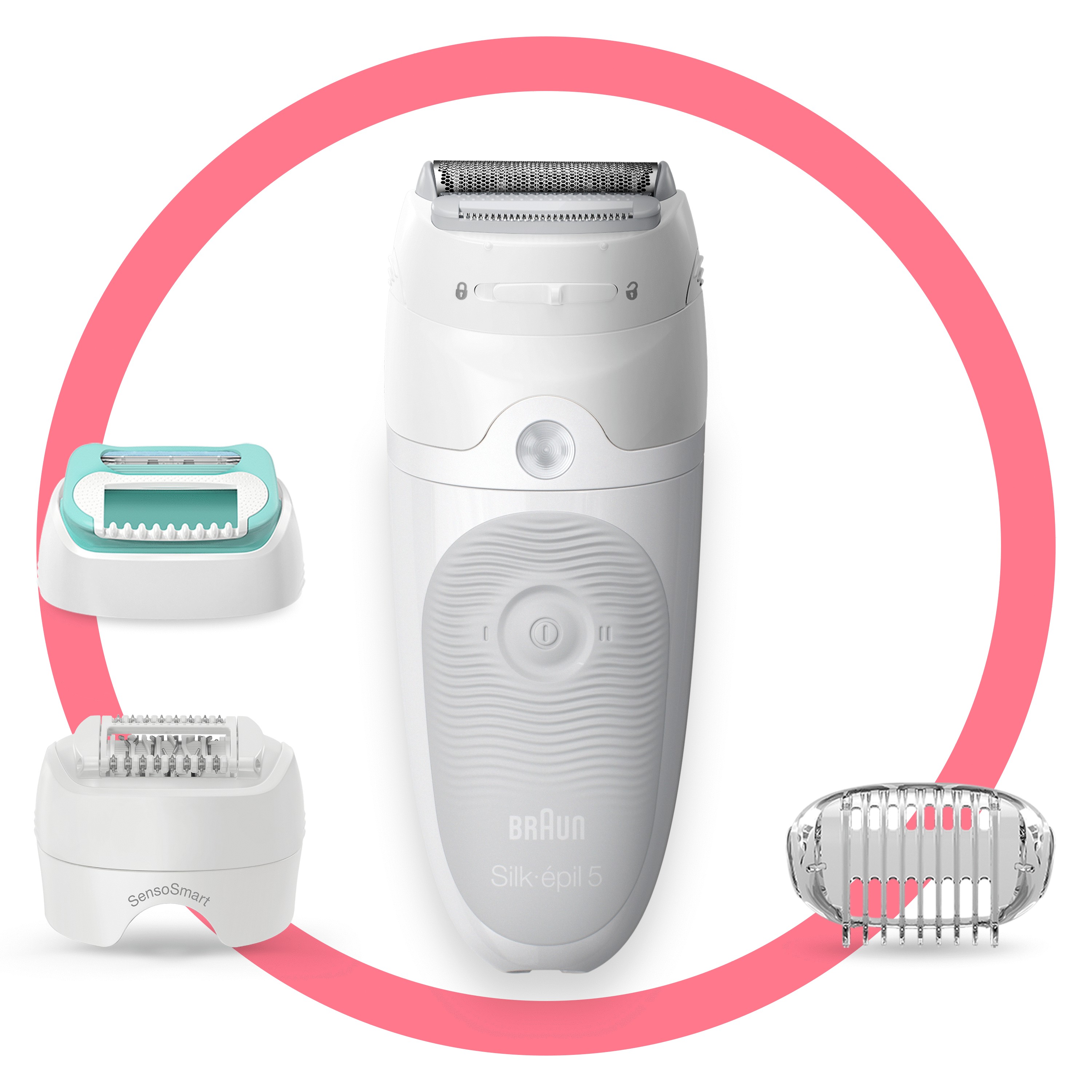 Braun Silk-épil 5 81770430 epilator 28 tweezers White - Braun Silk-é
