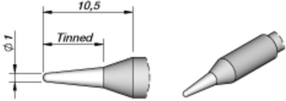 JBC Tools C245041 Lötspitze Rundform, gerade Spitzen-taille 1.0mm