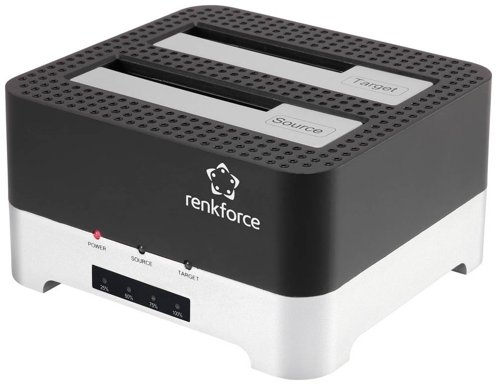 Renkforce RF-DOCKING-02 USB-A (USB 3.0) SATA 6 Gb/s 2 Port