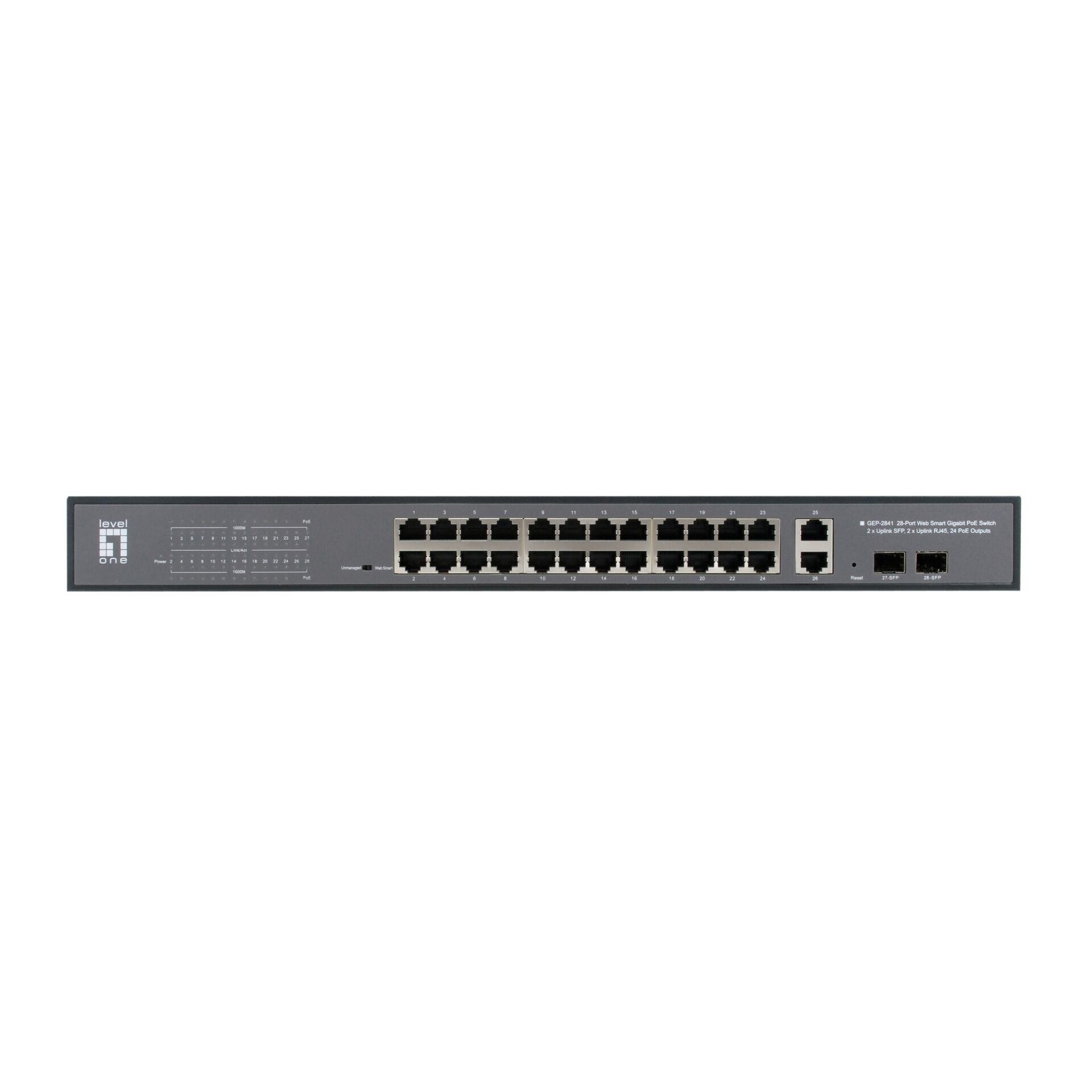 Smart28 Sotel.de | LevelOne Switch Web Smart 28 Gigabit Ethernet-Ports mit 24 ...