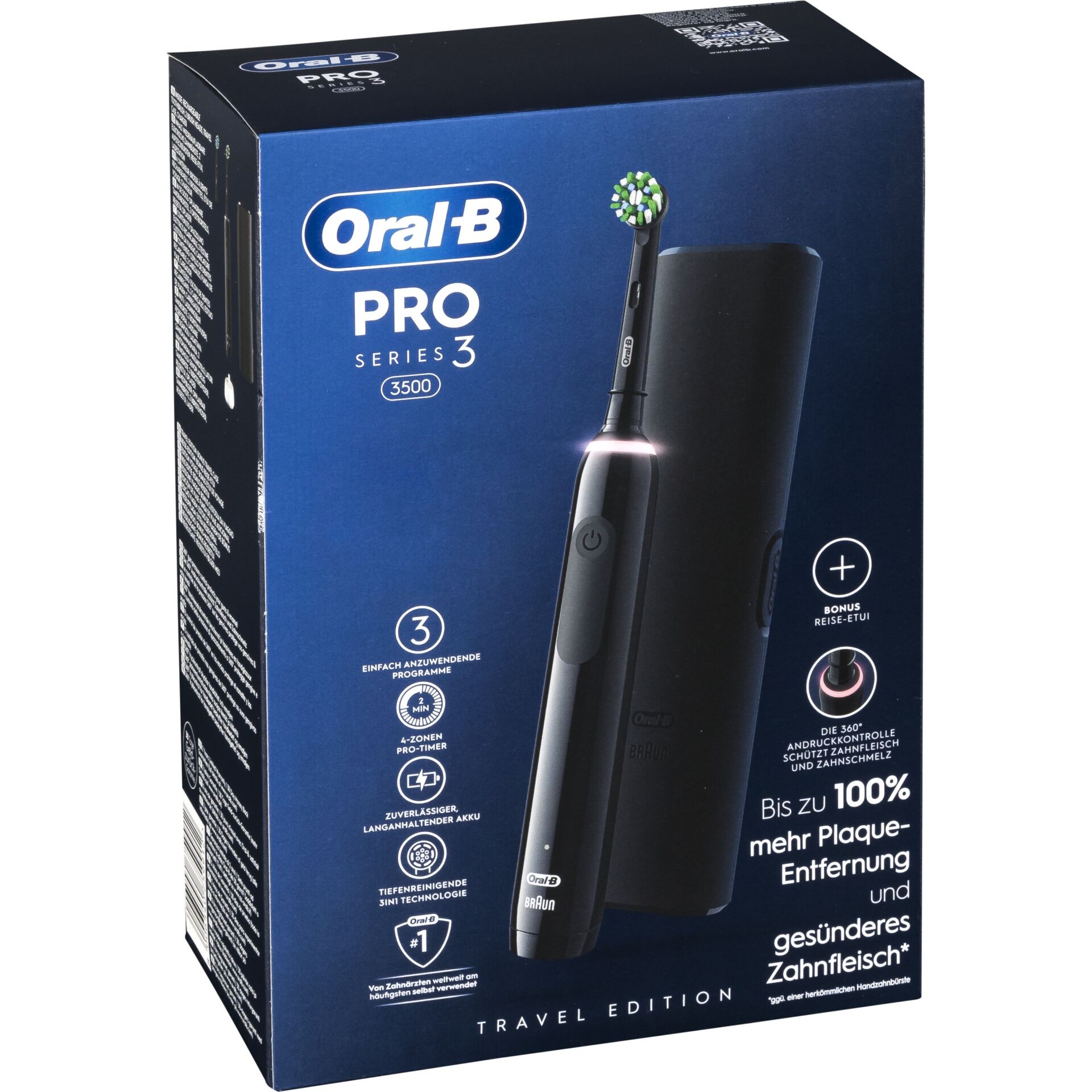 Oral-B Pro 3 3500 black 075991 Elektrische Zahnbürste Rotierend/