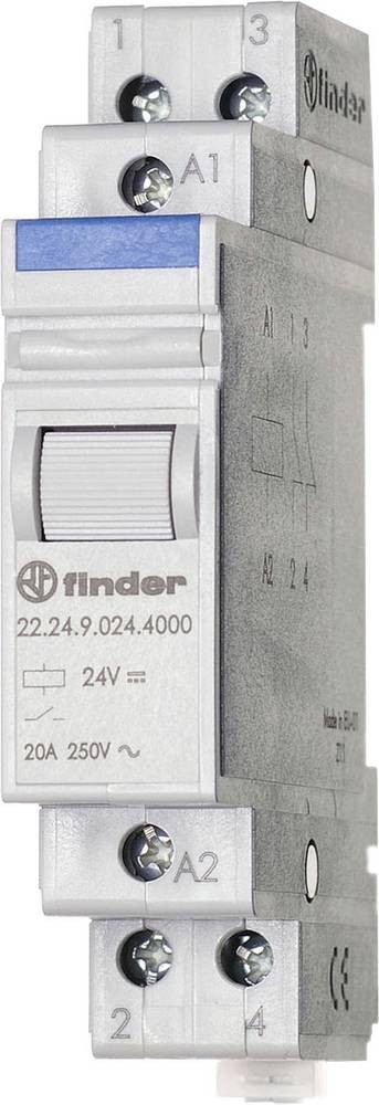Finder 22.24.9.024.4000 Industrierelais Schaltstrom (max.): 20 A 2 Ö