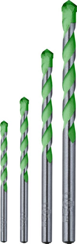 Kwb 052800 40CR-Stahl Granitbohrer 4teilig 5 mm, 6 mm, 8 mm, 10mm