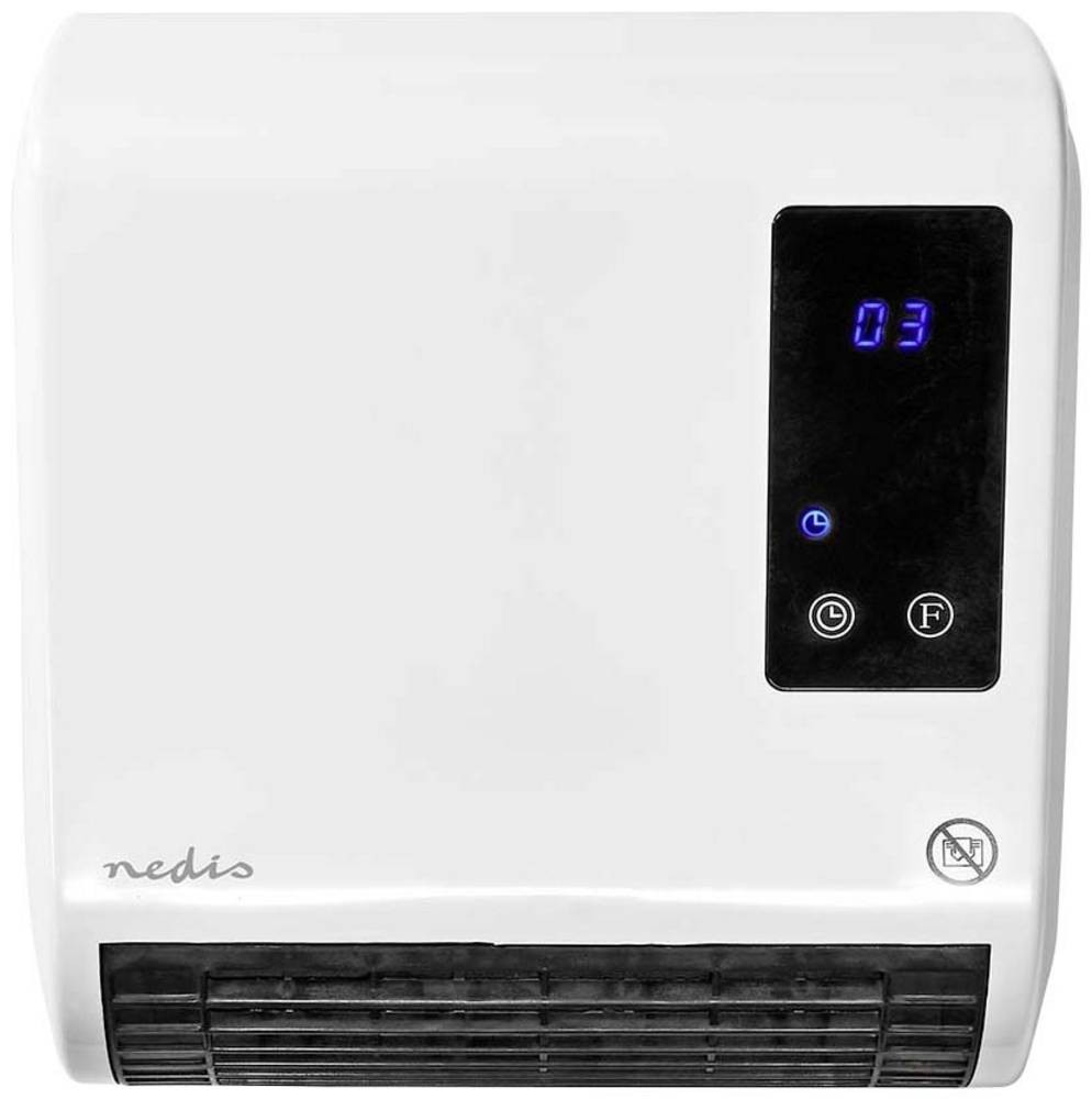 Nedis HTBA20WT Keramik-Heizlüfter HTBA20WT 20m² Weiß, Grau