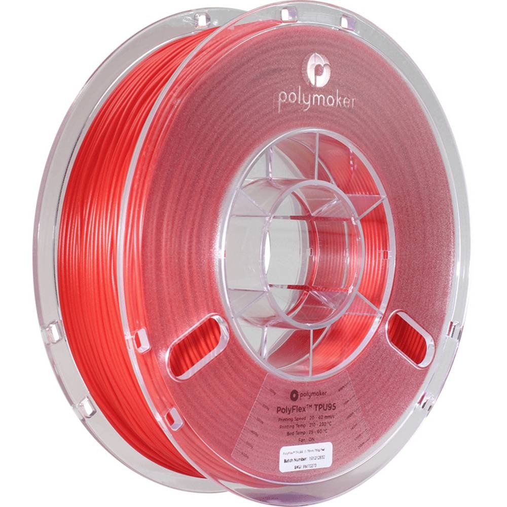 Polymaker PD01003 3D printing material Red 750 g - Polymaker PD01003,