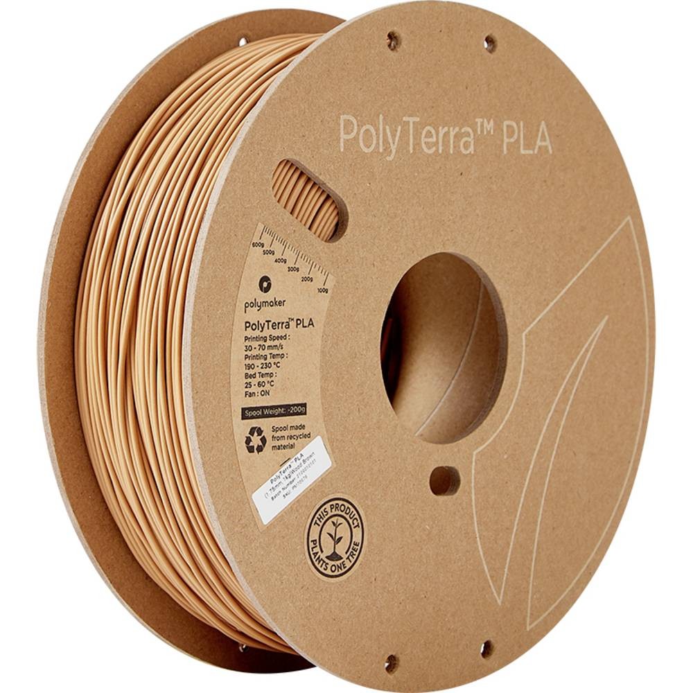 Polymaker 70976 PolyTerra Filament PLA geringerer plastiquegehalt 1.