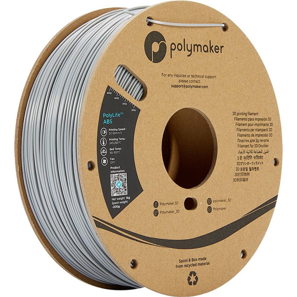 Polymaker PE01003 3D printing material ABS Grey 1 kg - Polymaker