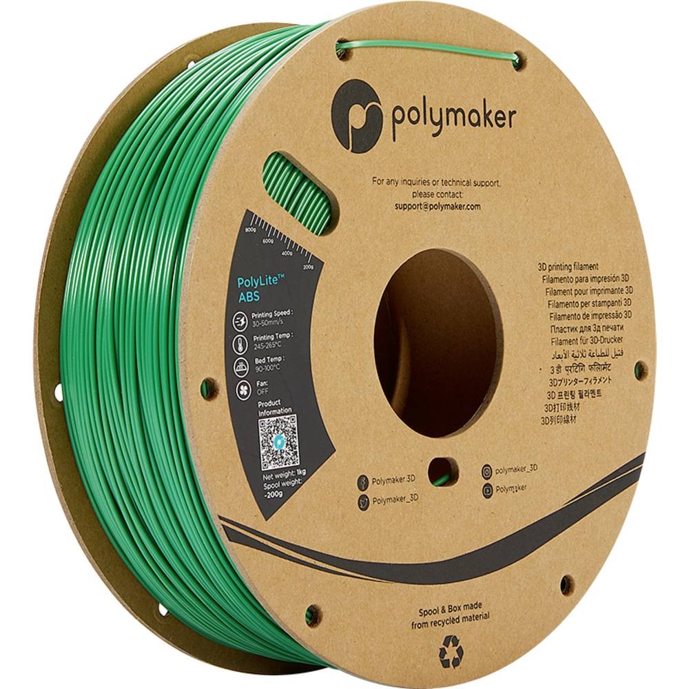 Polymaker PE01005 3D printing material ABS Green 1 kg - Polymaker