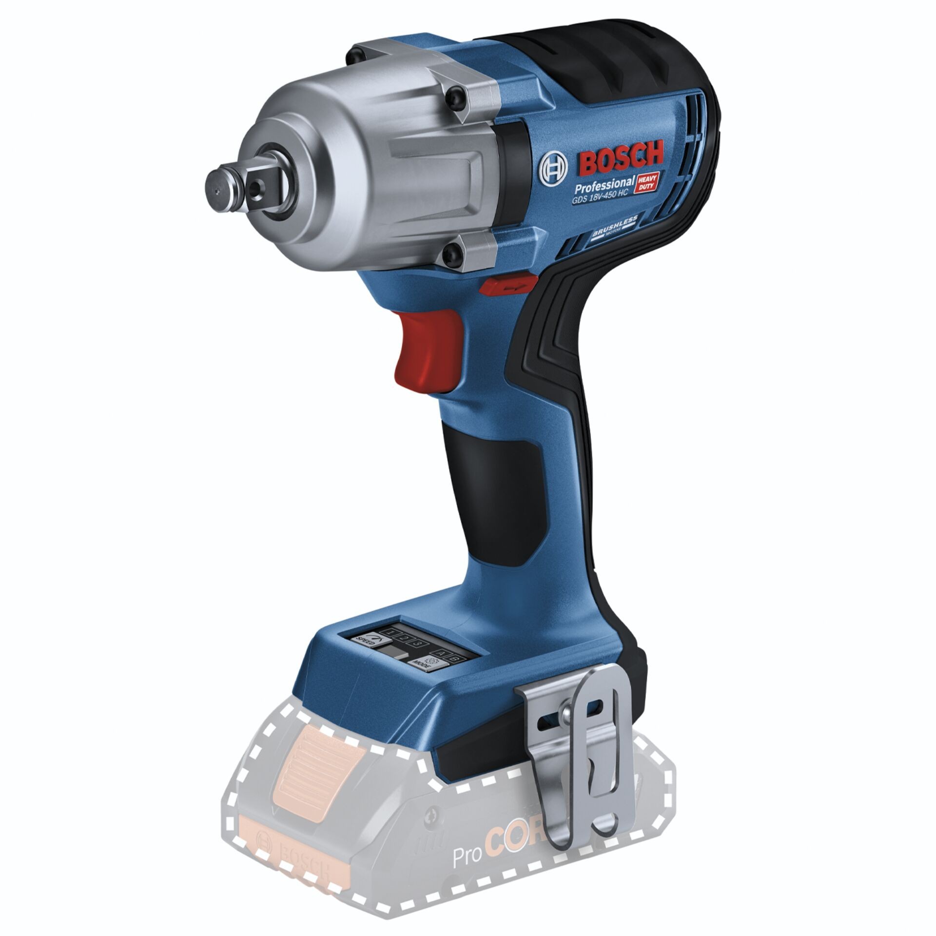 Bosch GDS 18V-450 HC Professional 2300 tr/min Noir, Bleu - Bosch GDS