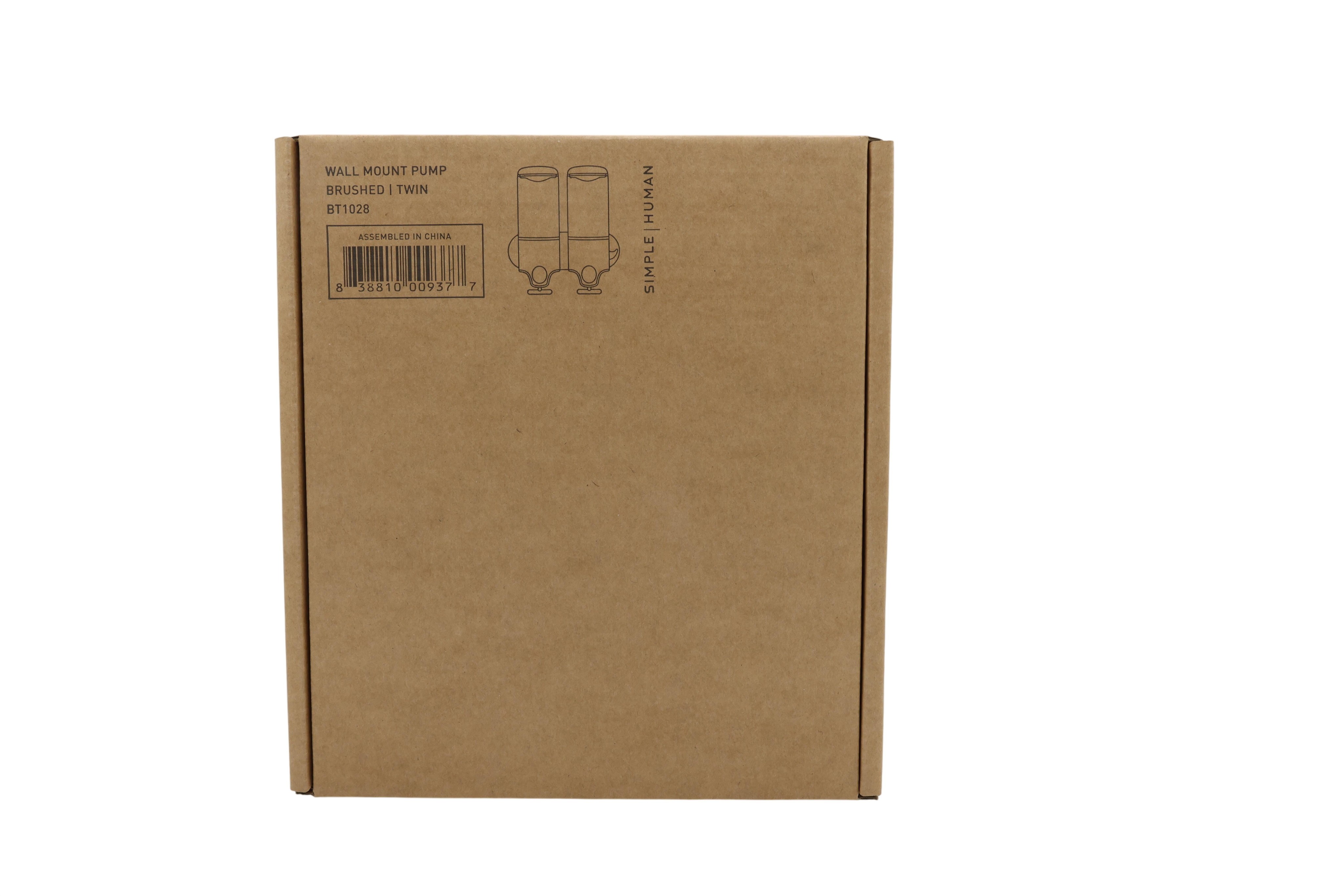 simplehuman Spender with wall mount pack of 2, gebürsteter stainless