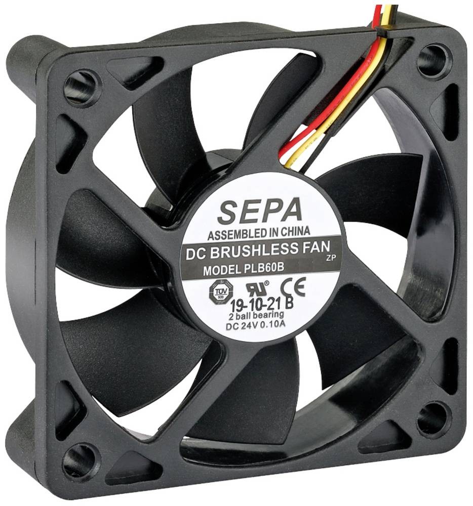 SEPA PLB60B05FSE35A Axialfan 5 V/DC 27.6 m³/h (L x B x H) 60 x 60 x