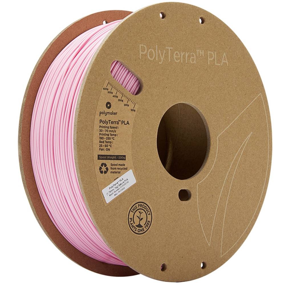Polymaker 70908 PolyTerra Filament PLA geringerer Kunststoffgehalt 1.