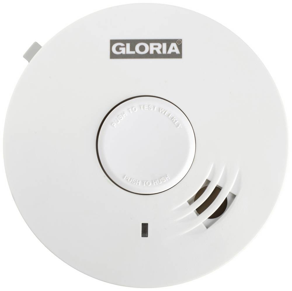 Gloria R-10 Smoke Detector incl. 10 Jahres-Batterie batteriebetrieben