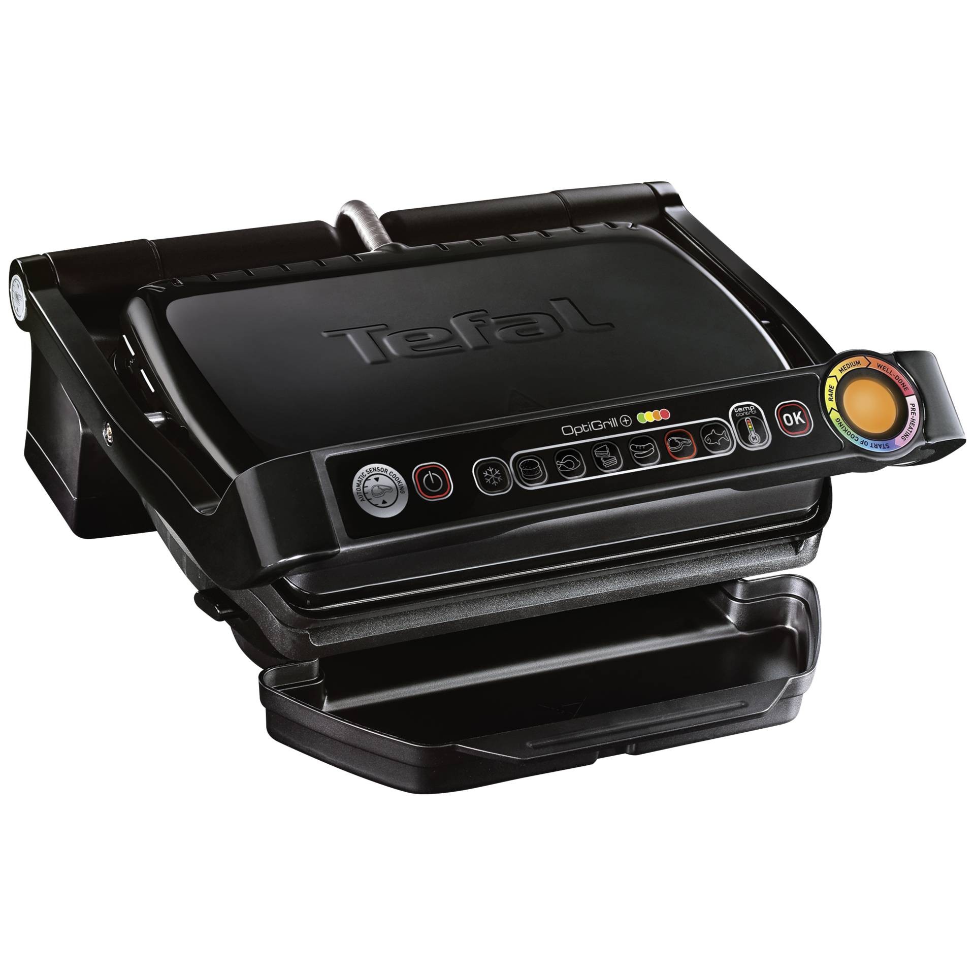 Tefal GC7148 Griglia di contatto - Tefal GC7148, Nero, Acciaio inox,