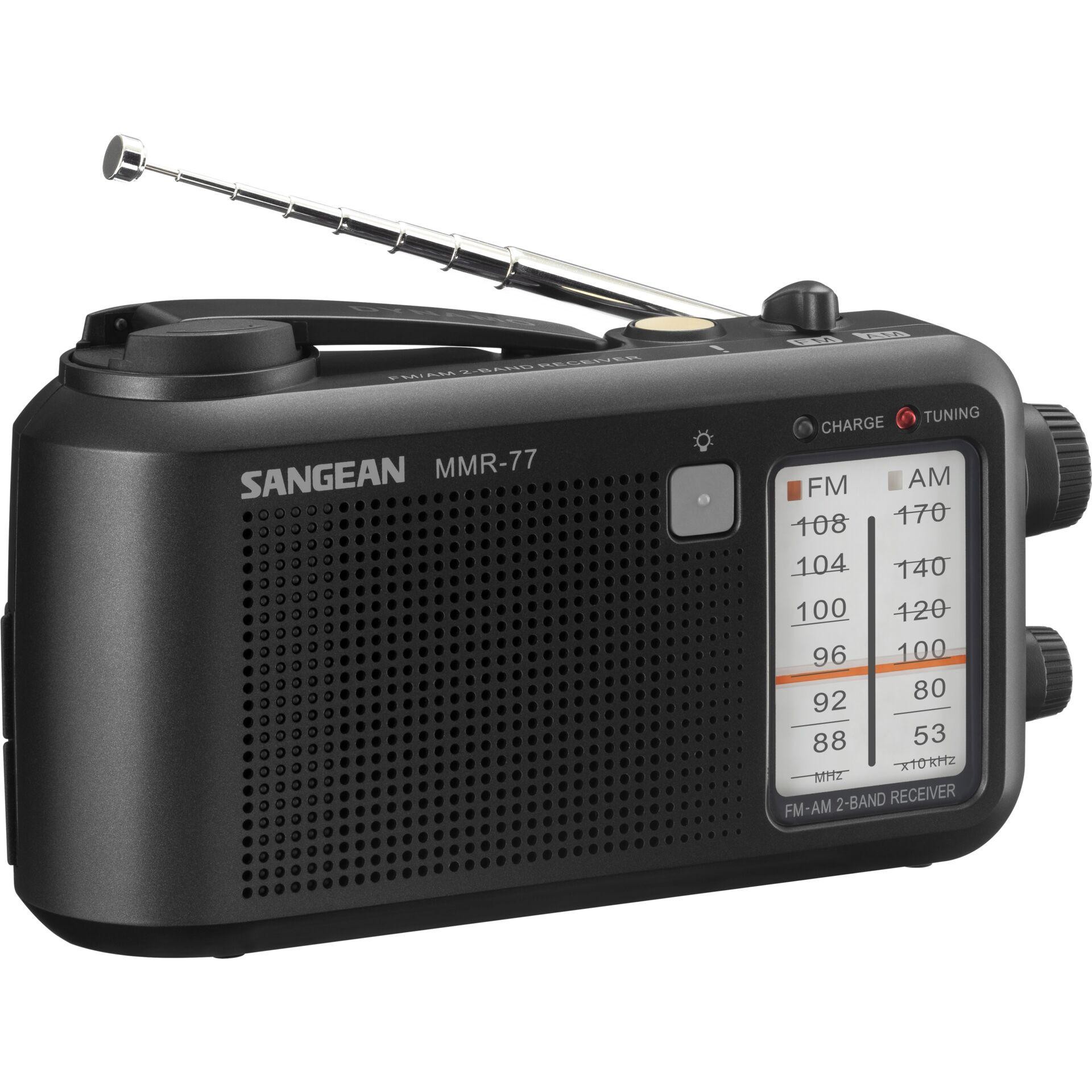 Sangean MMR-77 Portable Analog Black - Sangean MMR-77, Portable,