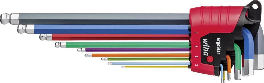 Wiha Innen-Sechskant Winkelschraubendreher-Set 1.5 mm, 2 mm, 2.5 mm,