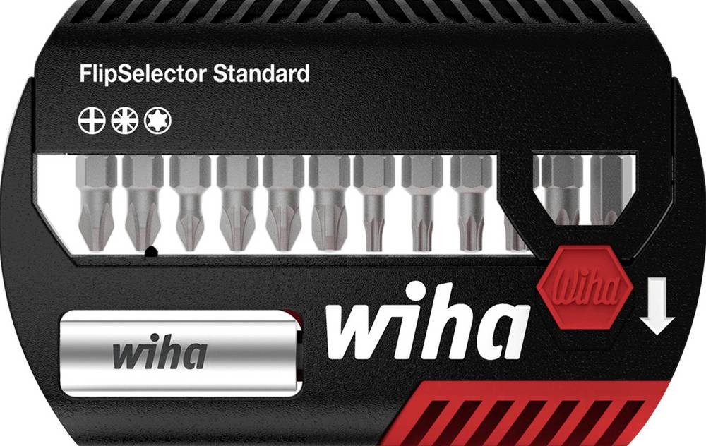 Wiha FlipSelector 39060 Bit-Set 13teilig Kreuzschlitz Phillips,