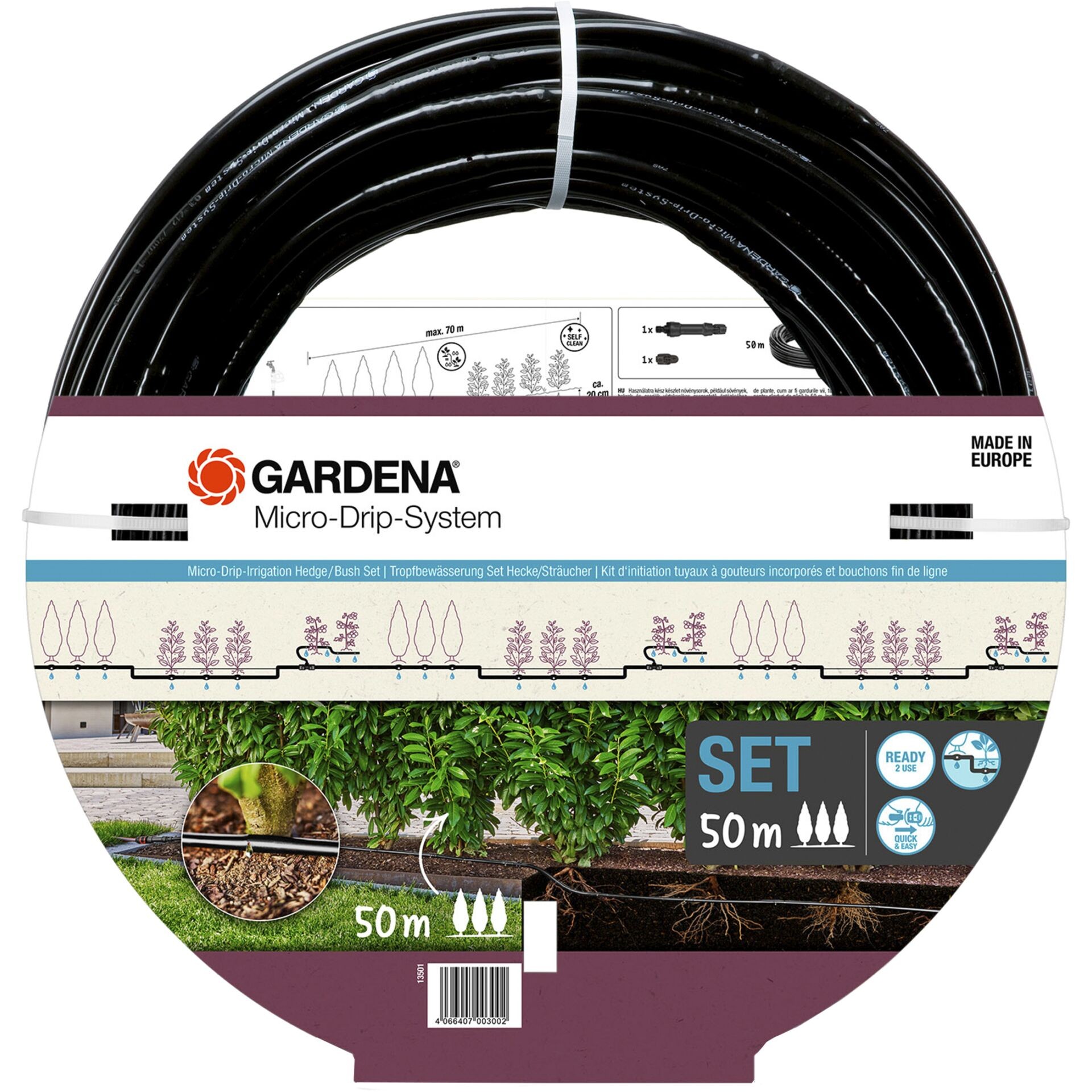 Gardena 13501-20 drip irrigation system - Gardena 13501-20, 50 m,